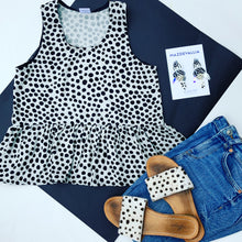 Get Spotty Peplum Top