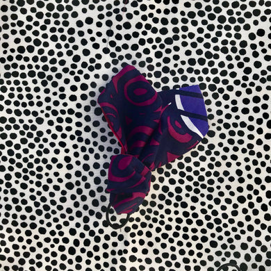 Purples Marimekko Unikko Bow Knot Hair Tie