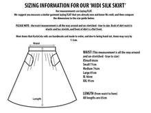 PRE ORDER Magic Mountains silk midi skirt