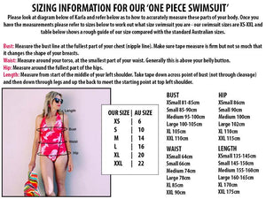 Coral Kingfisher One Piece swimsuit