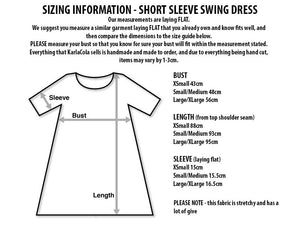 Shell Yeah short sleeve Swing Dress